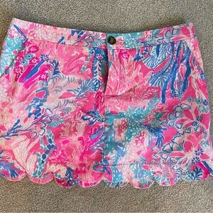 Lilly Pulitzer Pink and Blue Mini Resort Skort